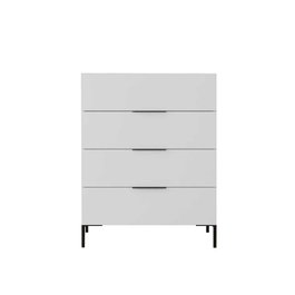 Hanah Home Sfn-1740-Dd-1 Cómoda Blanca de 4 Cajones, 80x104x44 cm